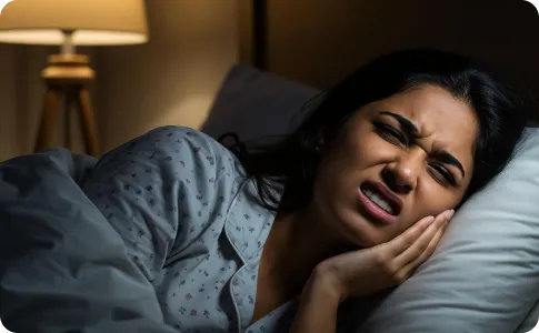 Waking up gasping at night